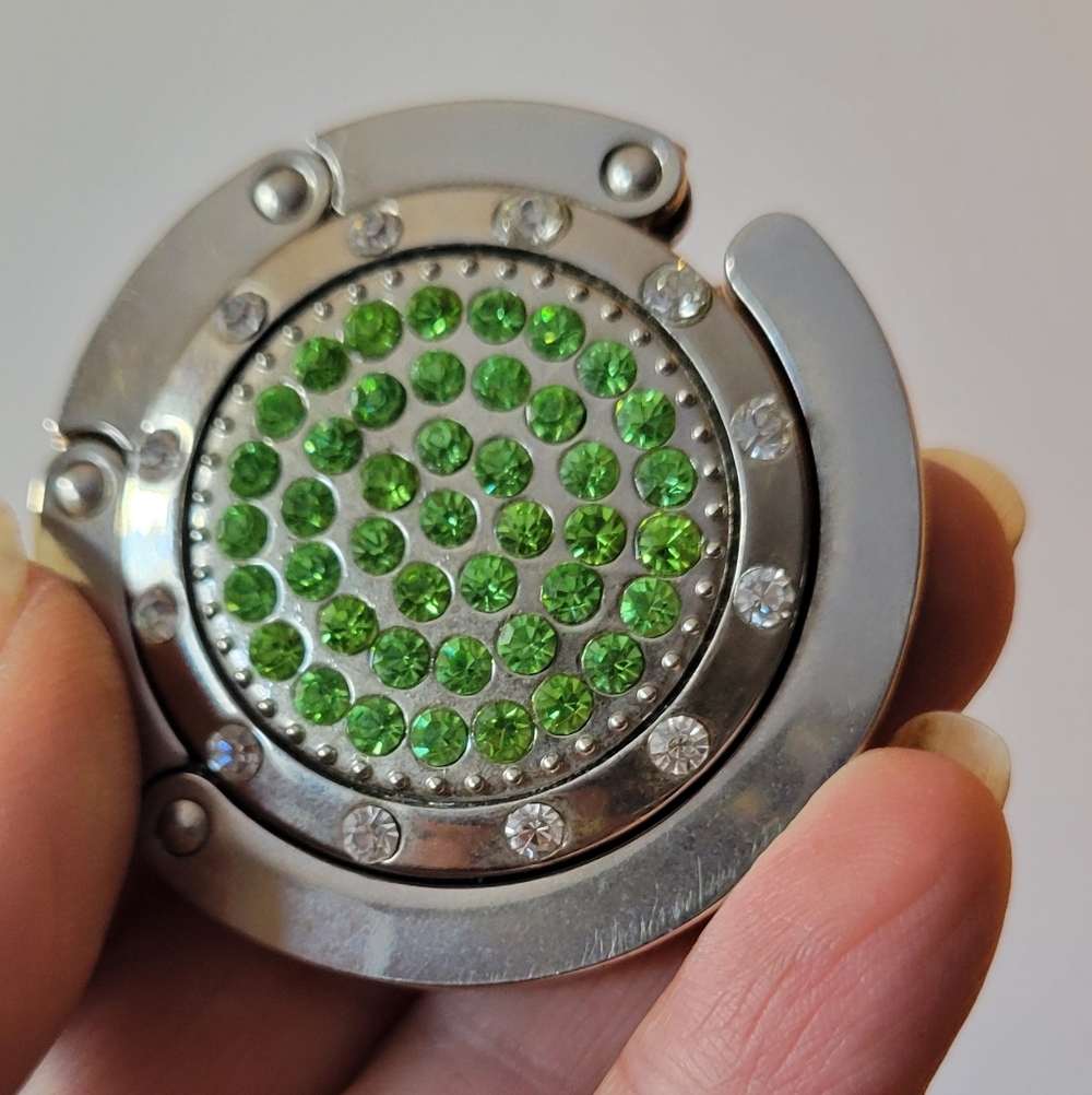 Sparkling Crystal Purse Hook